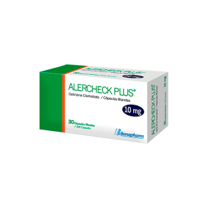 Alercheck Plus 10mg Cápsulas blandas