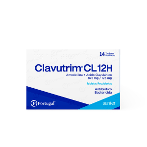 Clavutrim CL 12H 875mg/125mg Tableta recubierta